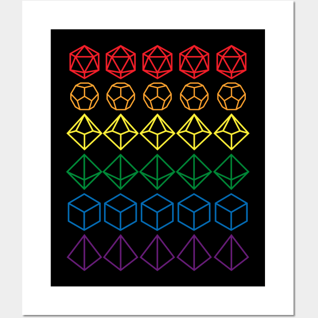 Pride Dice Wall Art by NinthStreetShirts